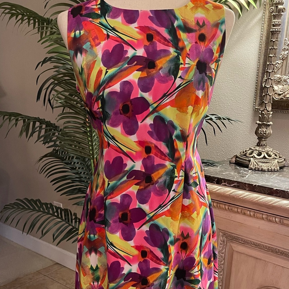Ronnie Nicole - Floral Sleeveless Dress - Multicolor